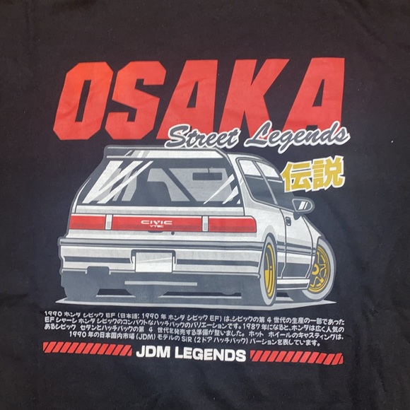 JDM Legend Japan Street Racing Drag Drift Tuning Car T-Shirt-Large-PreOwned - Picture 2 of 2